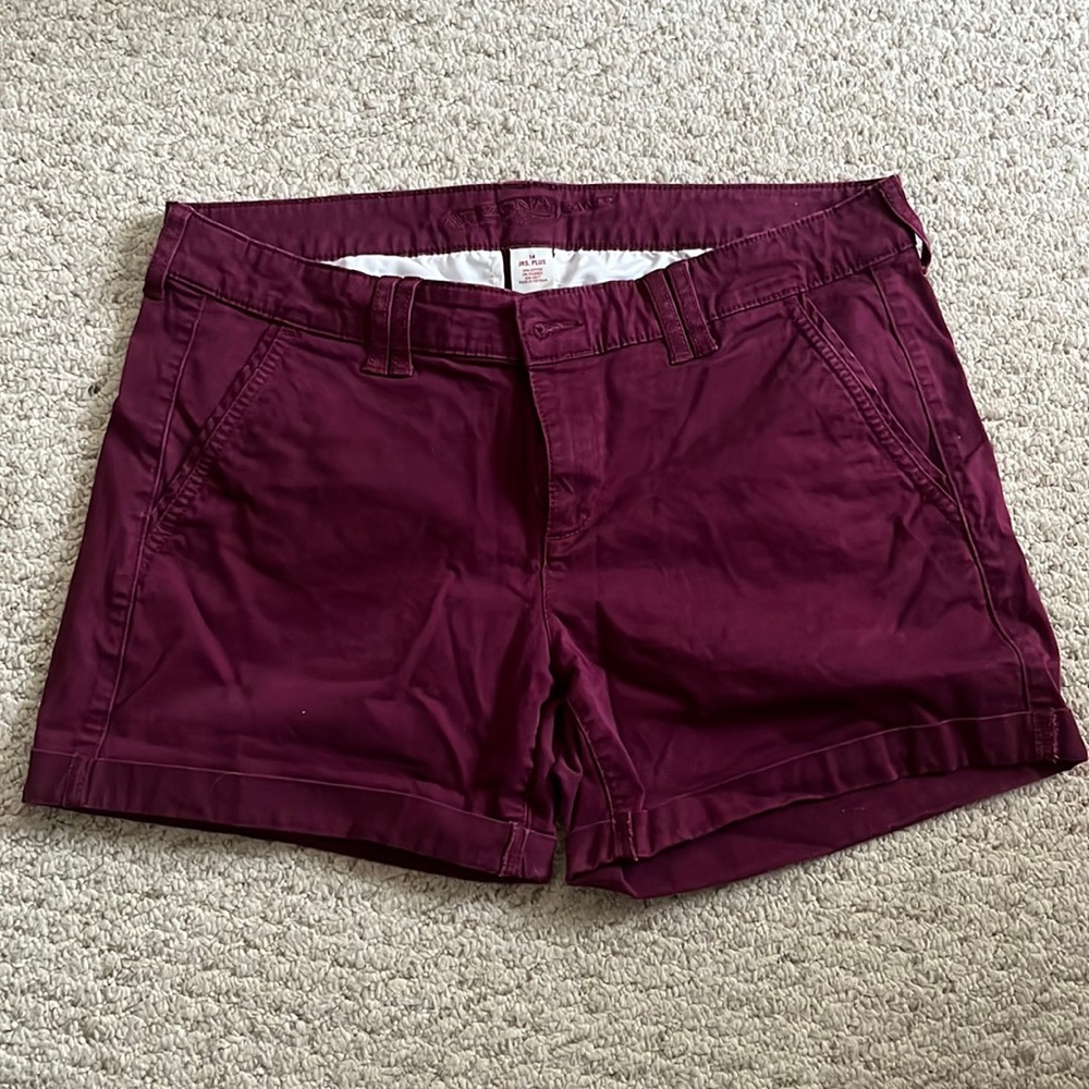 Maroon Cargo Shorts